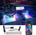 Decorative Neon Light Strip Set for Car, Pickup Truck, Van, SUV (4Pcs Under Glow LED Lighting Strip 23.62x35.43 inch) Pack of 2 U2833