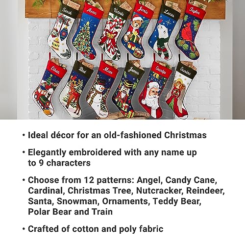 Personalized Needlepoint Christmas Stocking 8"x17" Q609