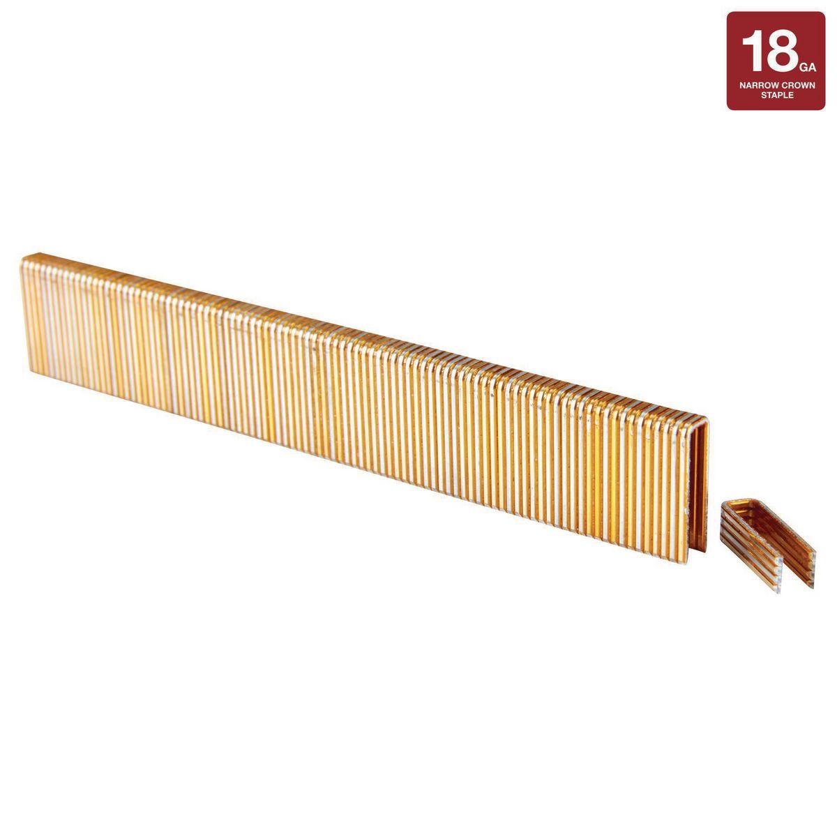 18 GA 1/4 in. Crown 3/4 in. Galvanized Staples, 2500 Piece T622691