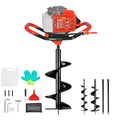 85cc 4HP Gas Powered Post Hole Digger with 3 Drill Bits N507637
