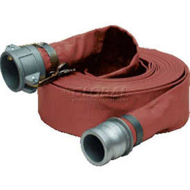 6x22 x 25 Medium Duty PVC Discharge Hose with Aluminum Cam and Groove Fittings C911