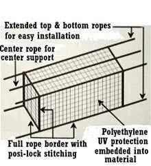 Baseball Batting Cage Net 54 Ply Q622