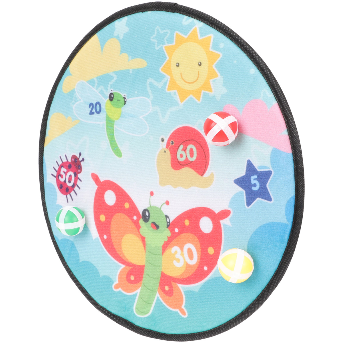 1 Set Kids Dart Board Toy with Sticky Balls L366
