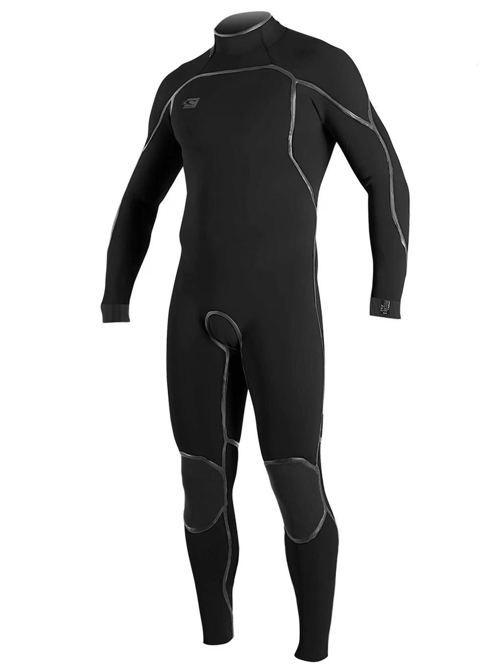 Men's 3/2mm Back Zip Full Wetsuit Black D196