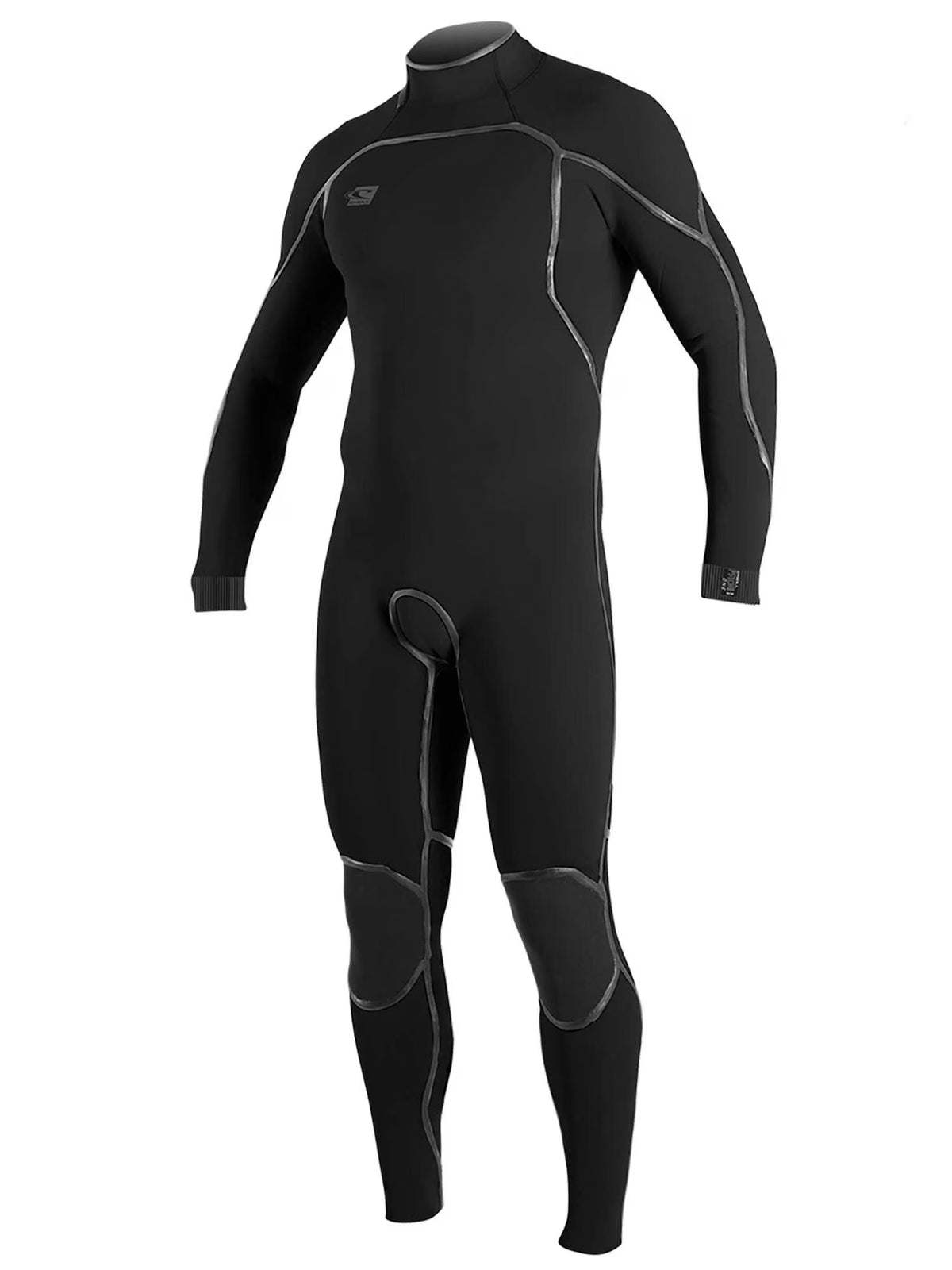 Men's 3/2mm Back Zip Full Wetsuit Black D196