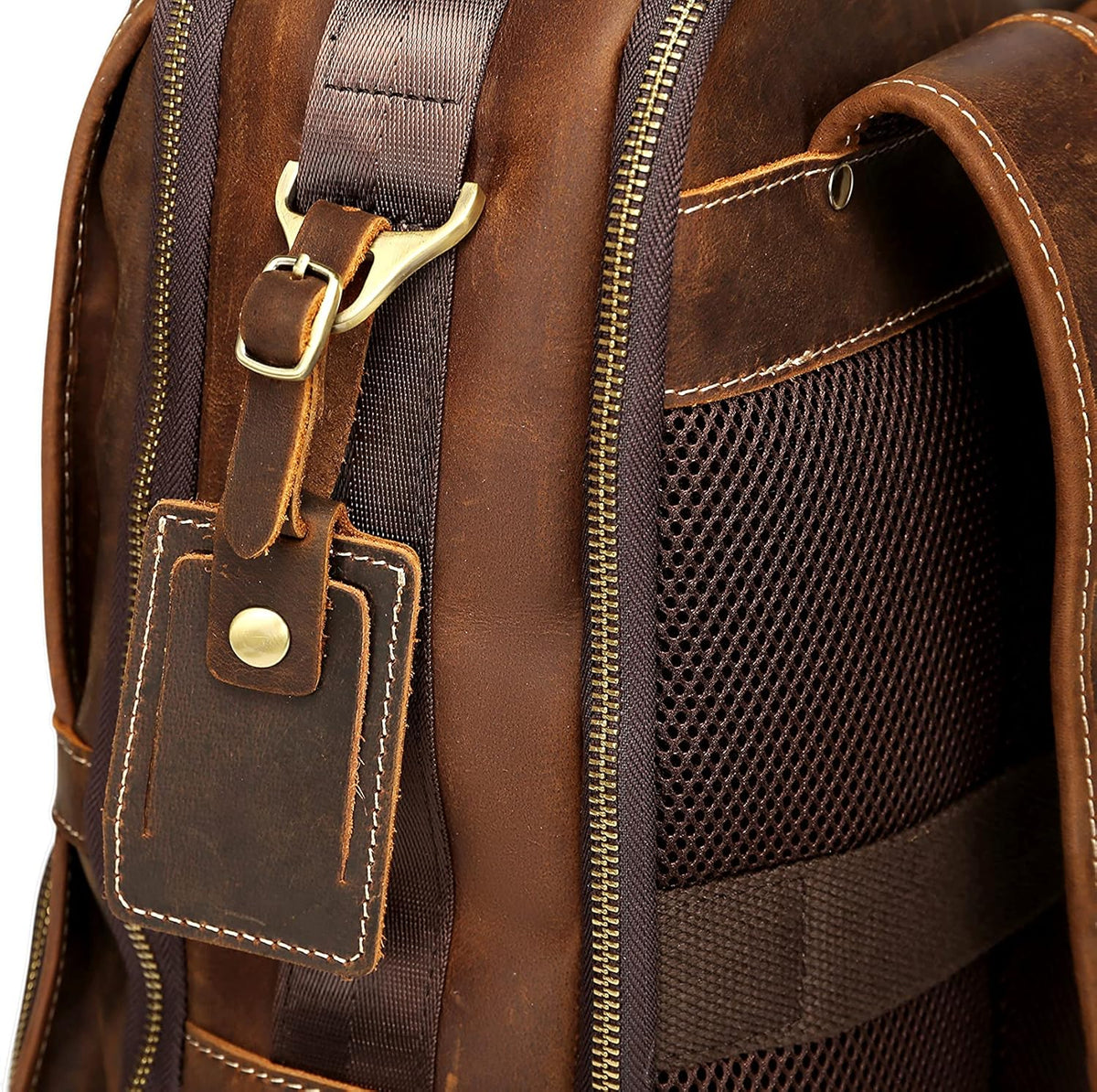 Vintage Genuine Leather Laptop Backpack X882