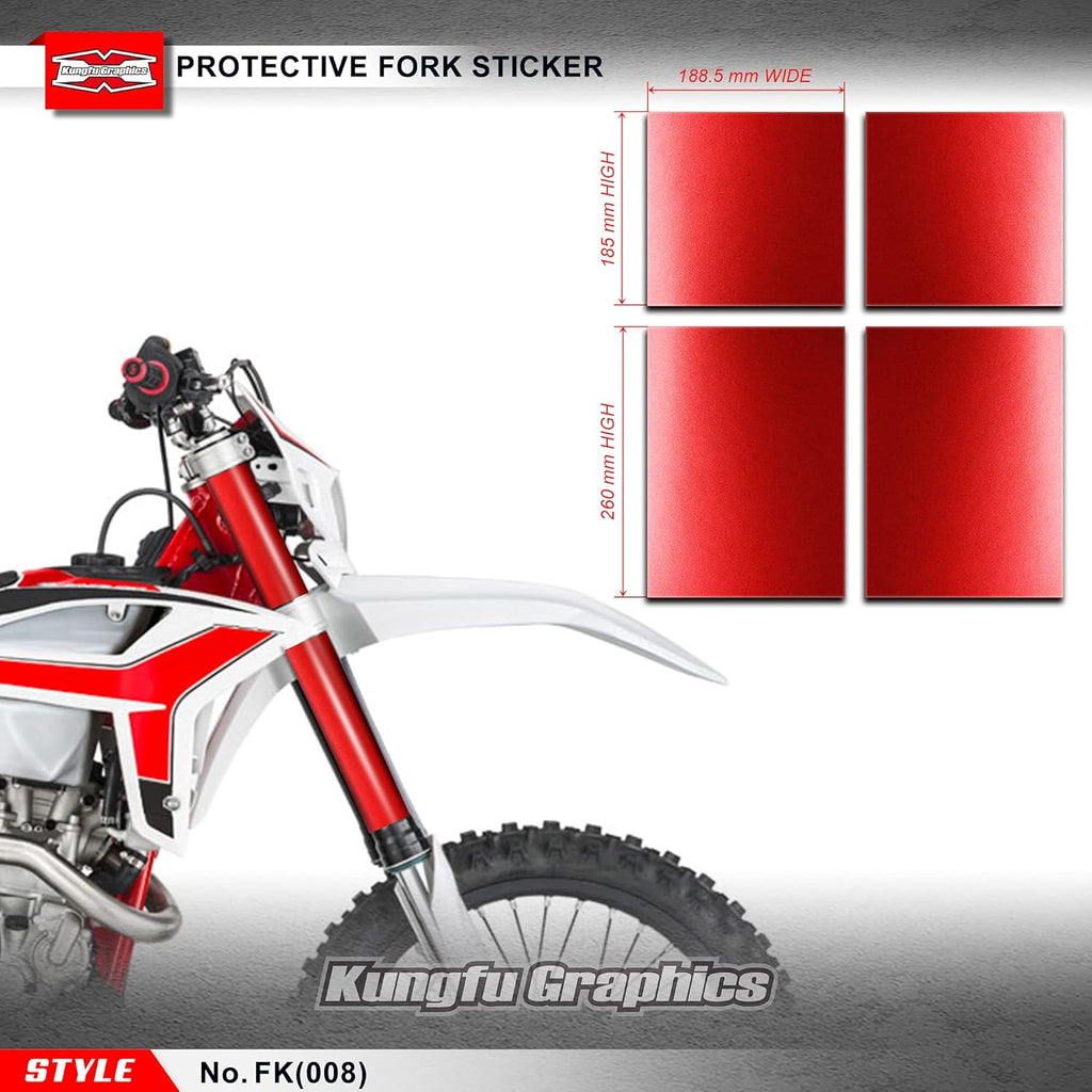 Black Upper Mid Fork Tube Decal Kit (Pack of 4) D38695