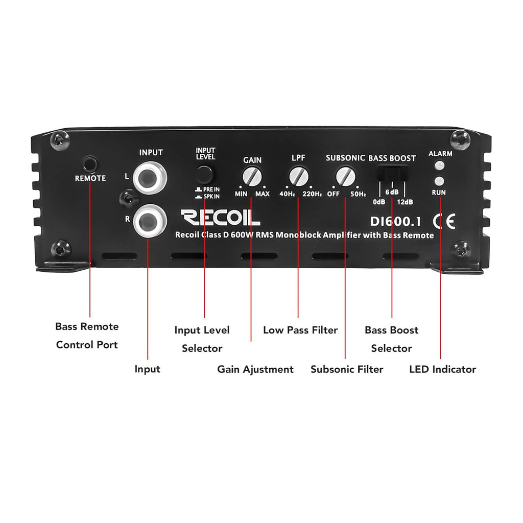 1200 Watts Mono-Block Car Audio Subwoofer Amplifier T72950