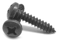 #6-20 x 1/2 Phillips Pan Head Sheet Metal Screw Black Oxide K2140