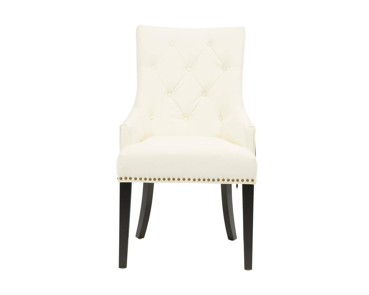 Button Tufted PU Leather Dining Side Chair X2842