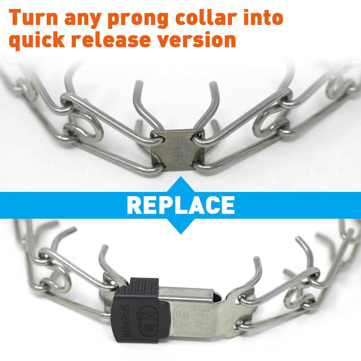Stainless Steel Quick Release Buckle for Dog Collar H691