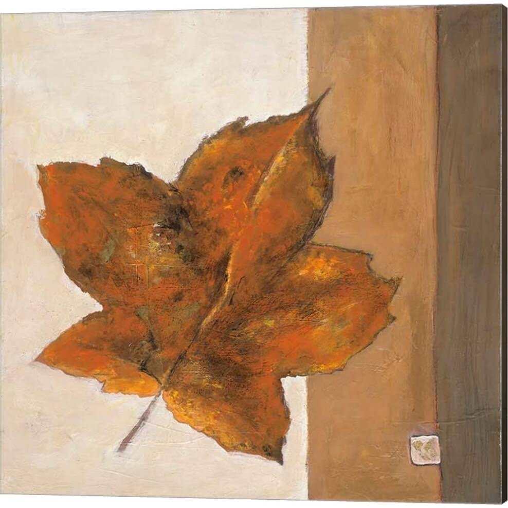 Leaf Impression 3 Piece Canvas Art Set Each 14W x 14H J693915