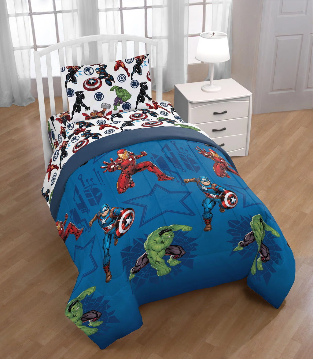Blue Twin Microfiber Bed-in-a-Bag O57704