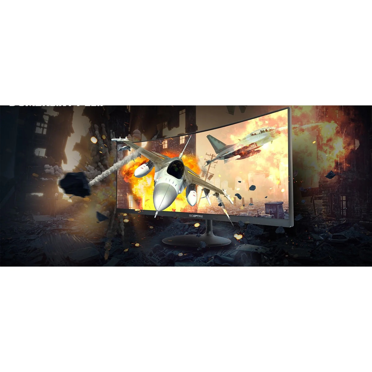 34" Curved Screen Gaming LCD Monitor, 21:9, Black W456132