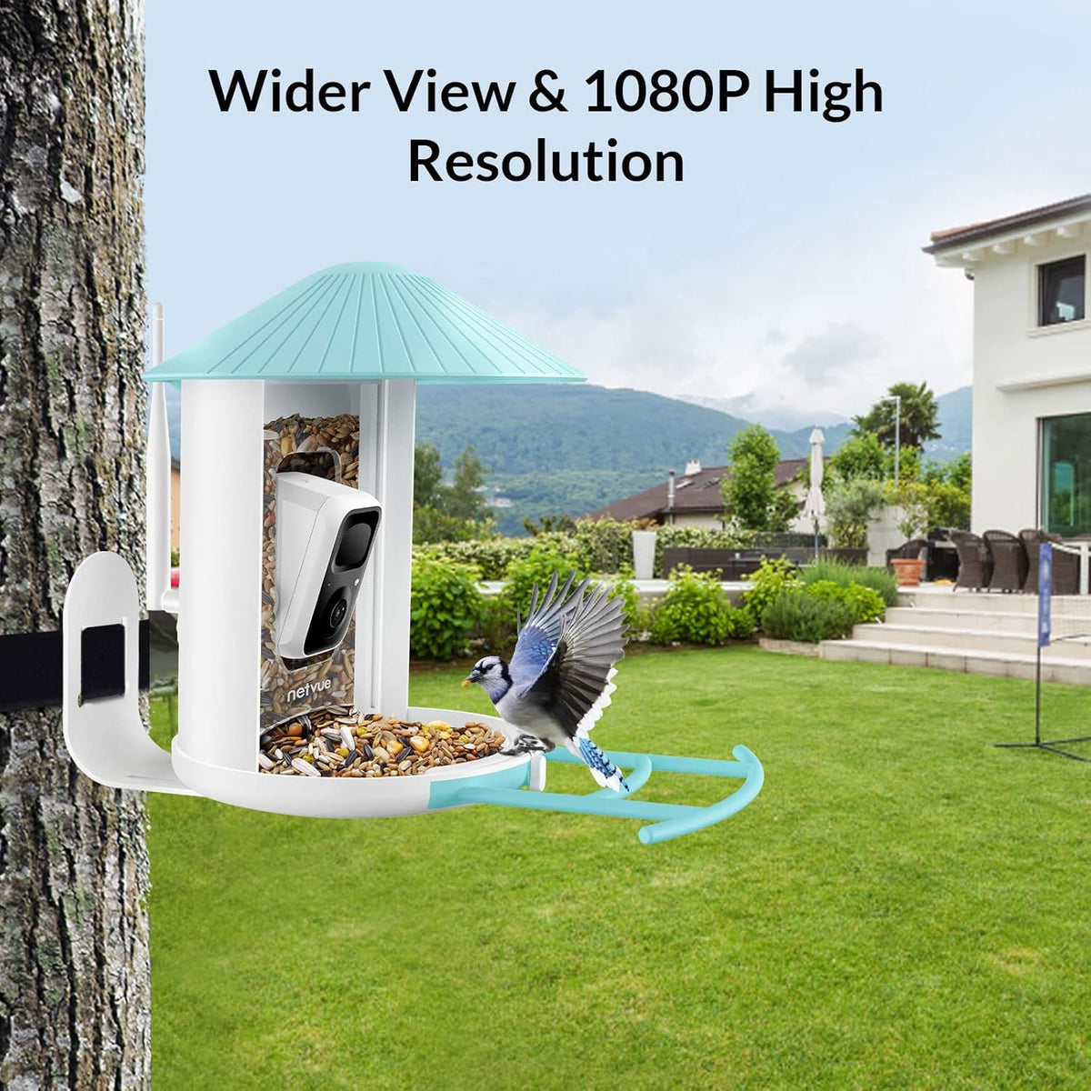 Birdfy Solar Camera with Humming Bird Feeder Extension Perch J427257