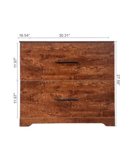 2 Drawer Wood Lateral File Cabinet V14503