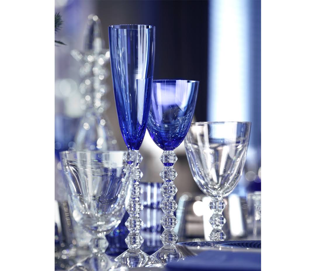 Blue Crystal Flute Set of 2 W193337