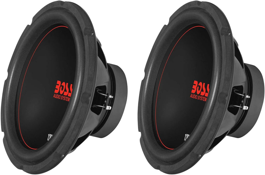 12" 1200W Dual Voice Coil 4 Ohm Car Audio Subwoofer (2 Pack) H77309