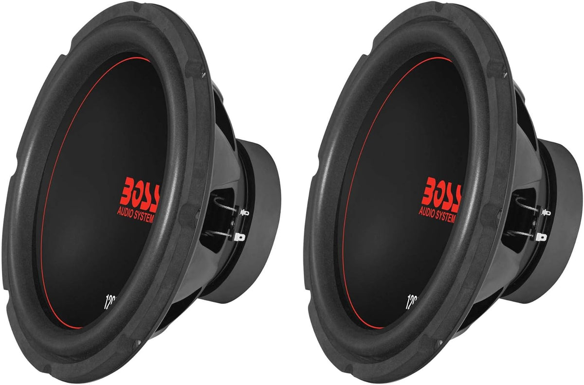 12" 1200W Dual Voice Coil 4 Ohm Car Audio Subwoofer (2 Pack) H77309