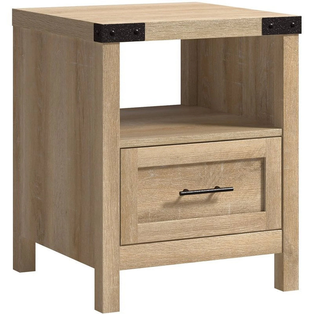 Engineered Wood End Table in Orchard Oak - Set of 2 J73661