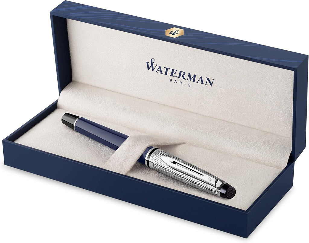 Rollerball Pen, Gloss Black with 23k Gold Trim, Fine Point, Pack of 2 I807604