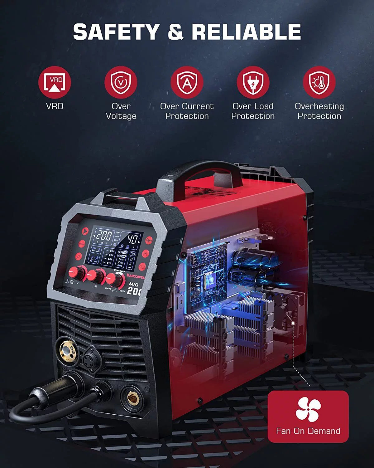 200Amp 110V/200V 6 in 1 Multi Process Welding Machine I981