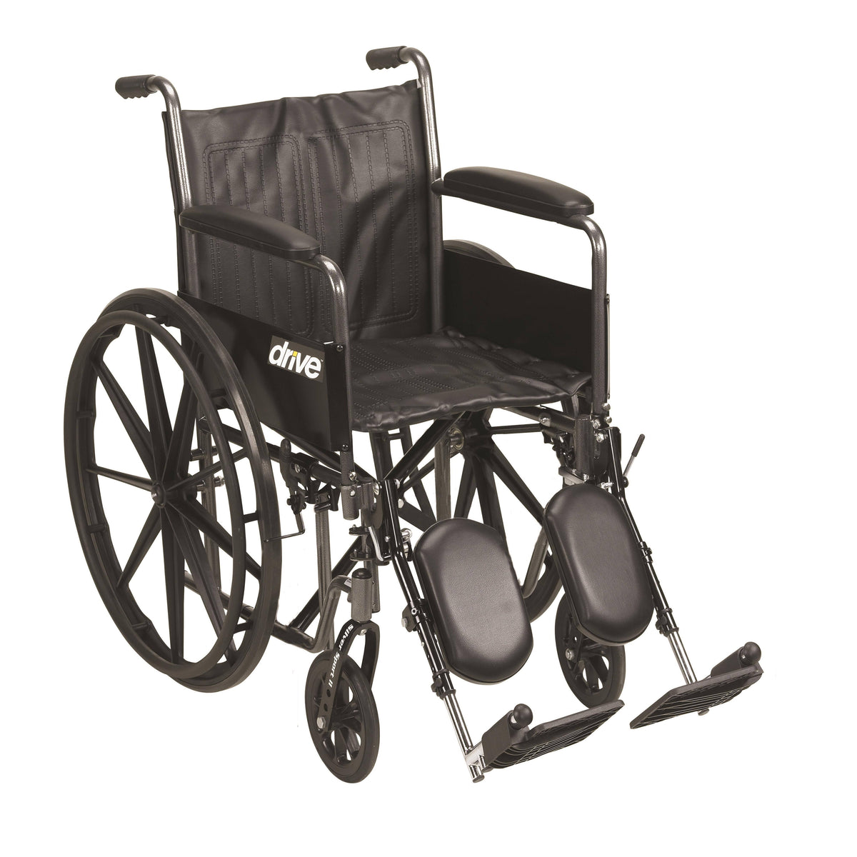 Silver Sport 2 Wheelchair Detachable Full Arms Elevating Leg Rests 16x22 Seat K535