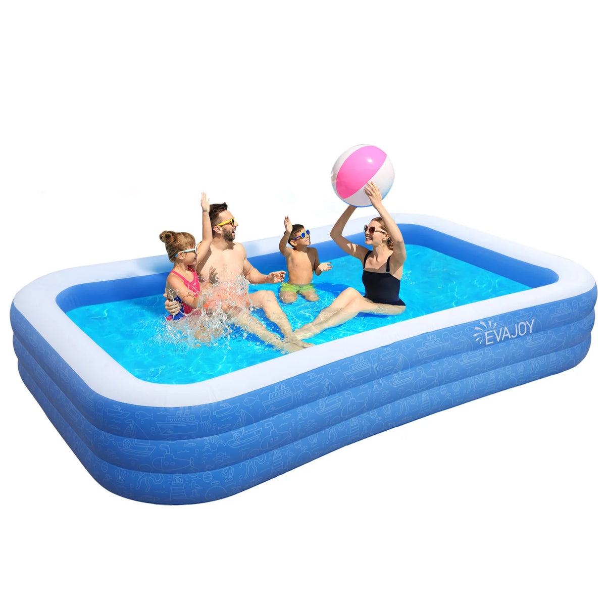Inflatable Swimming Pool 118'' x 72'' x 20'' M1782