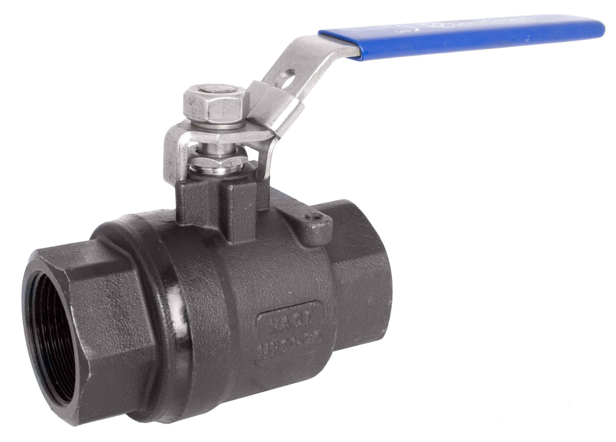 1-1/4 inch Carbon Steel Full Port Ball Valve, 2000PSI FxF NPT H935333