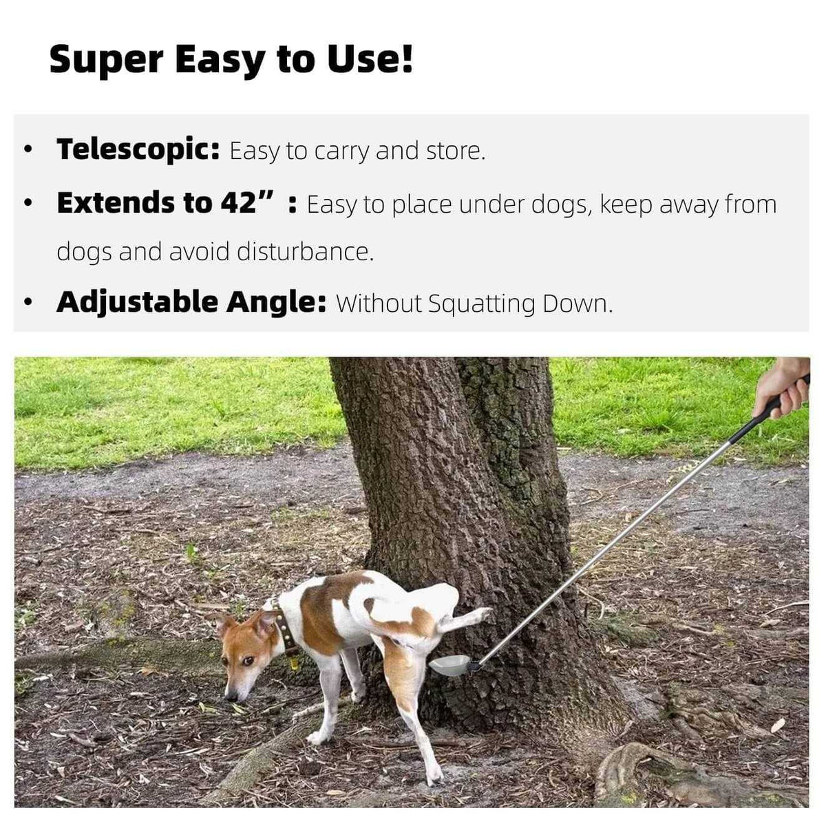 Long Handled Telescopic Dog Urine Sample Catcher U528