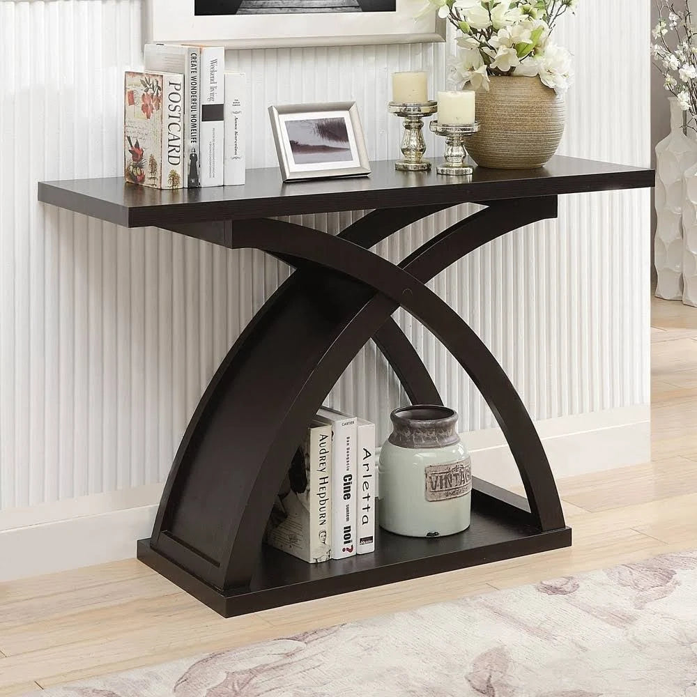 Espresso Wood Sofa Table S60433