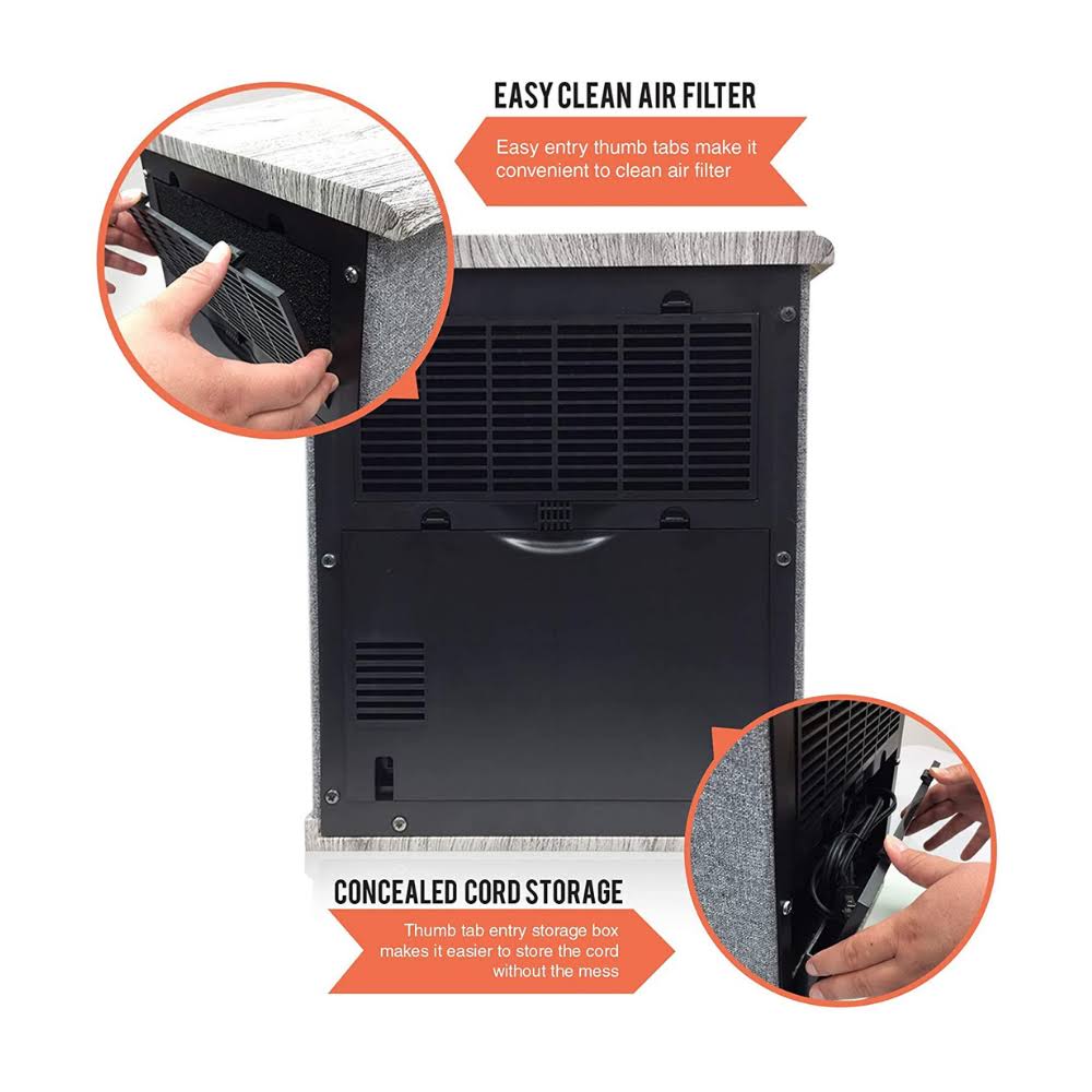 Gray Cabinet Heater E3309