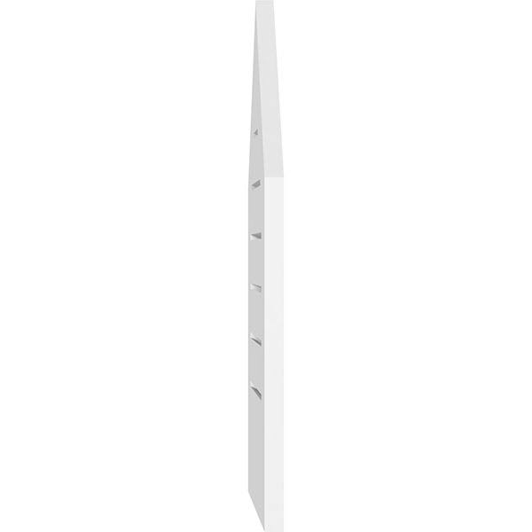 Peaked Top Surface Mount PVC Gable Vent 7/12 Pitch A2486