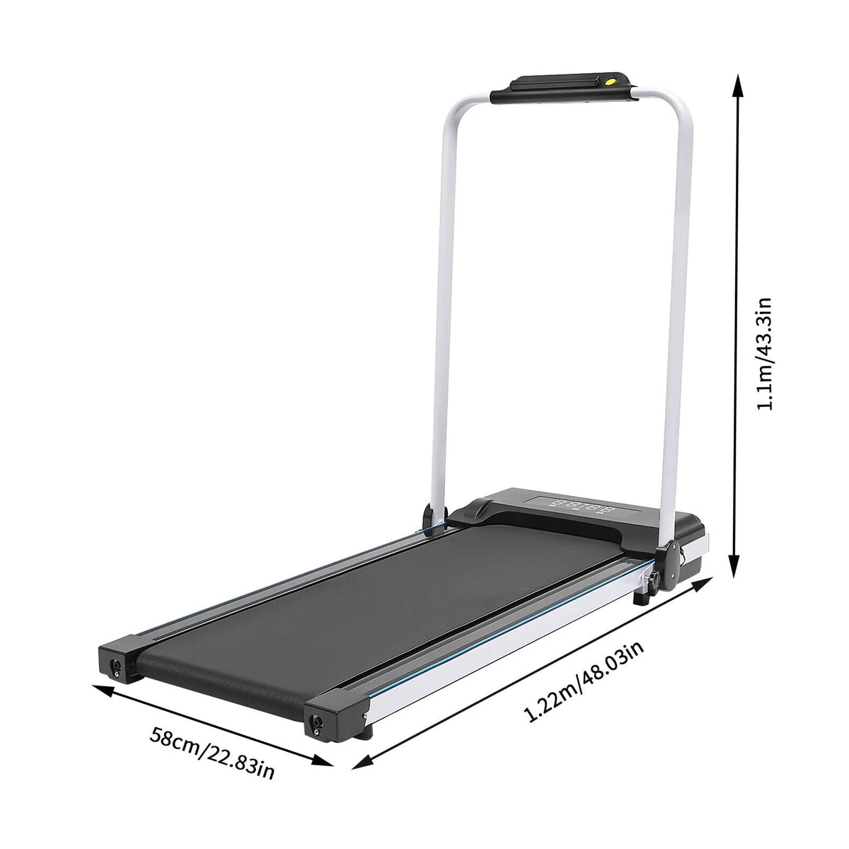 2-in-1 Foldable Walking Pad Treadmill H35026