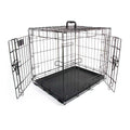 2-Door Folding Dog Crate S4315