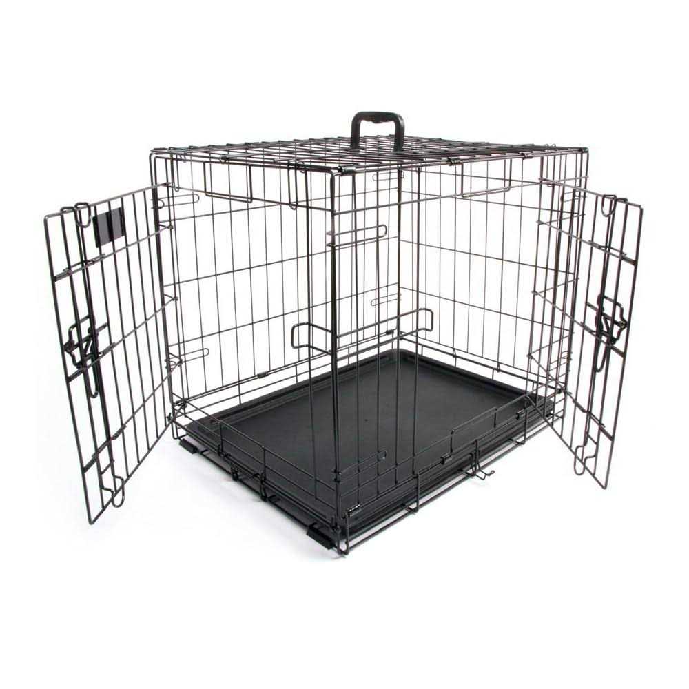 2-Door Folding Dog Crate S4315
