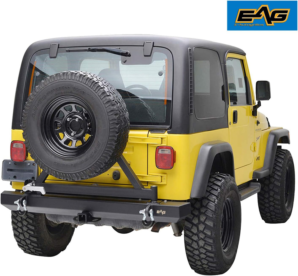 Rear Bumper with Tire Carrier and Hitch Receiver for Wrangler H5298