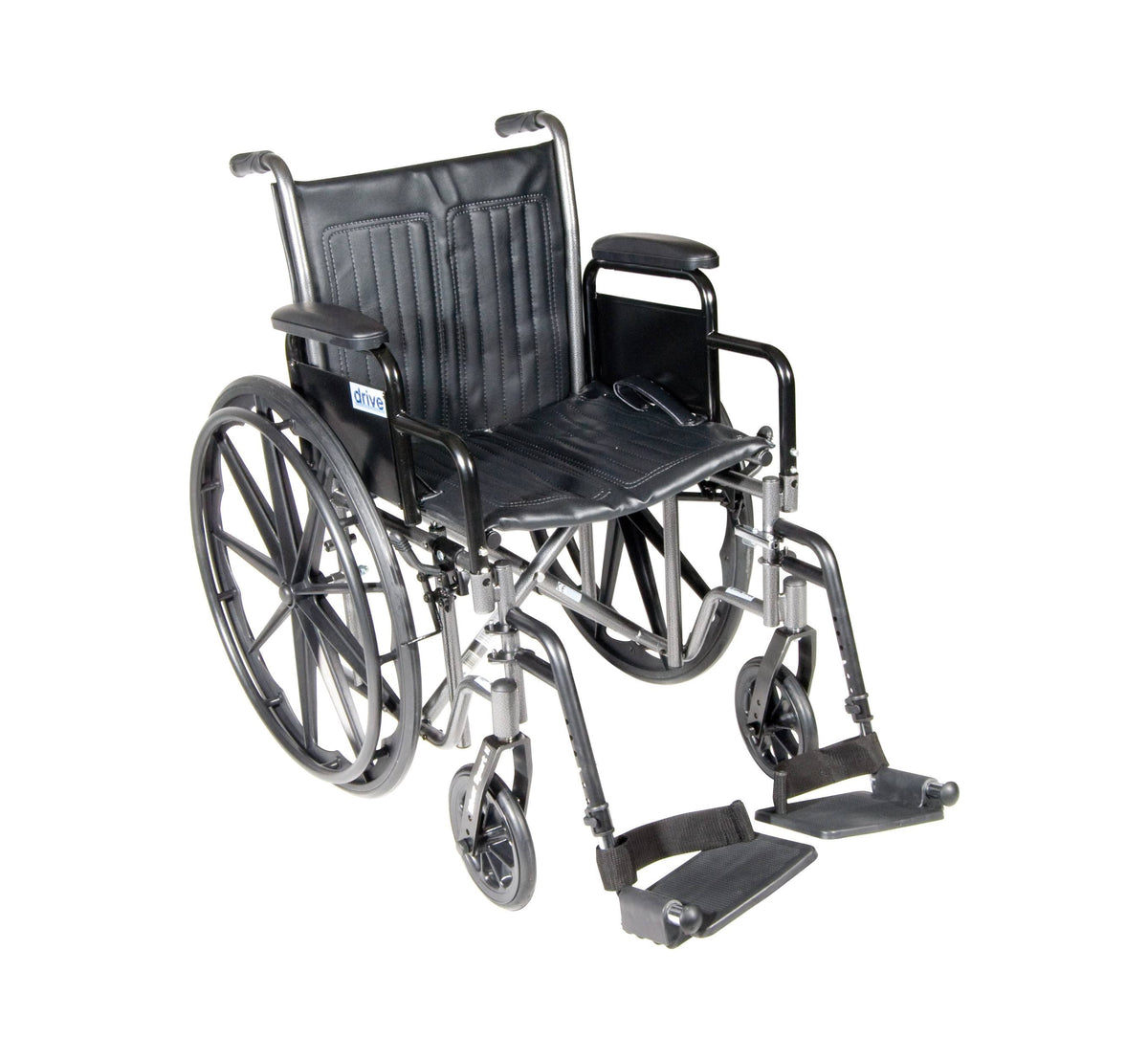 Silver Sport 2 Wheelchair Detachable Full Arms Elevating Leg Rests 16x22 Seat K535