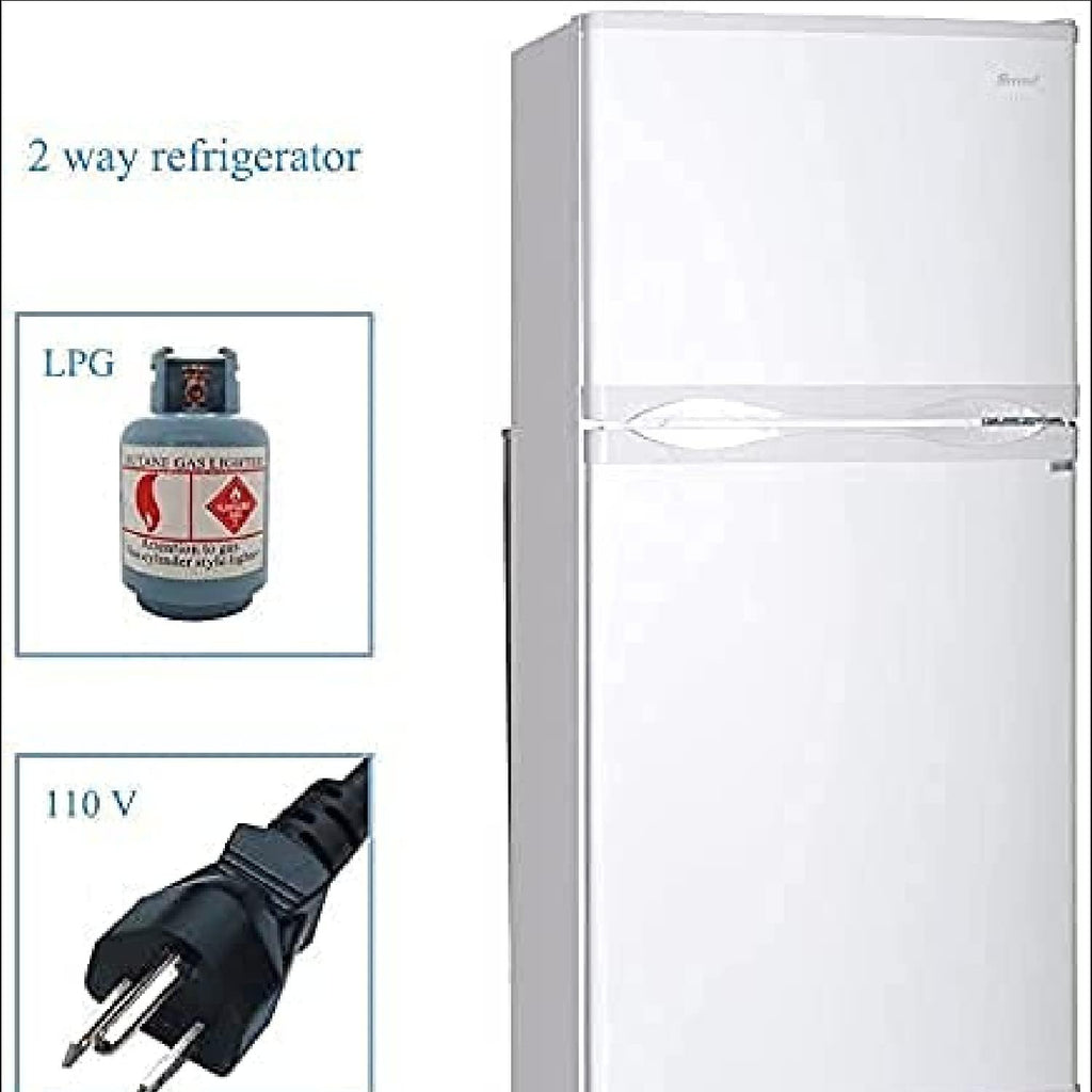 Propane Refrigerator with Freezer 6.1 cu.ft White J8520