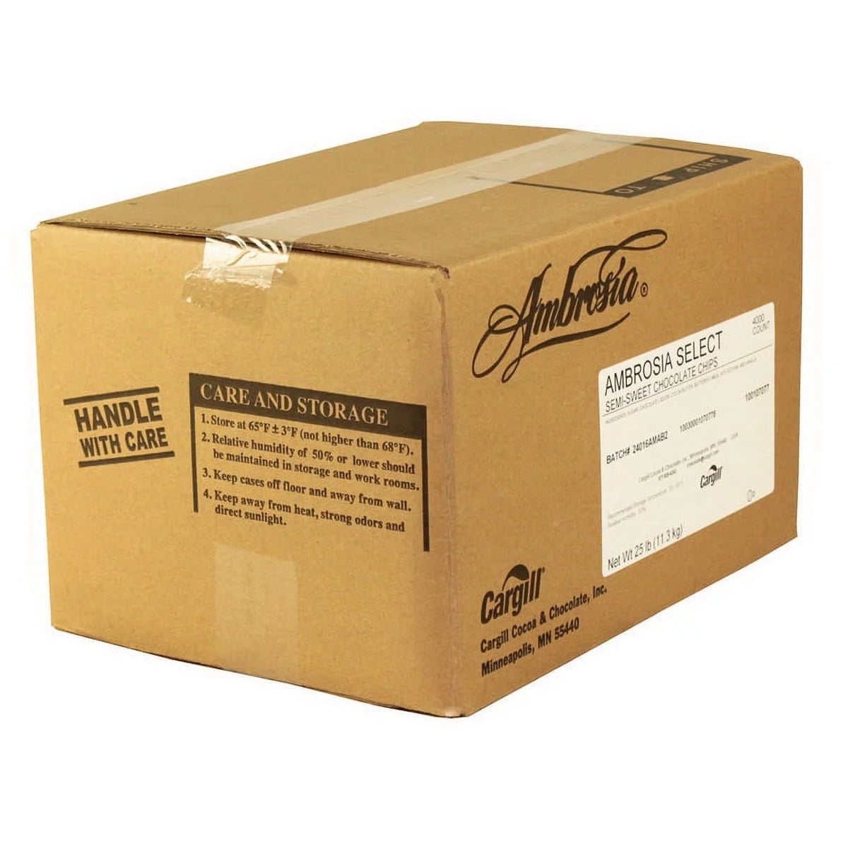 Drop Chocolate Real Semisweet 25 Lb. U782