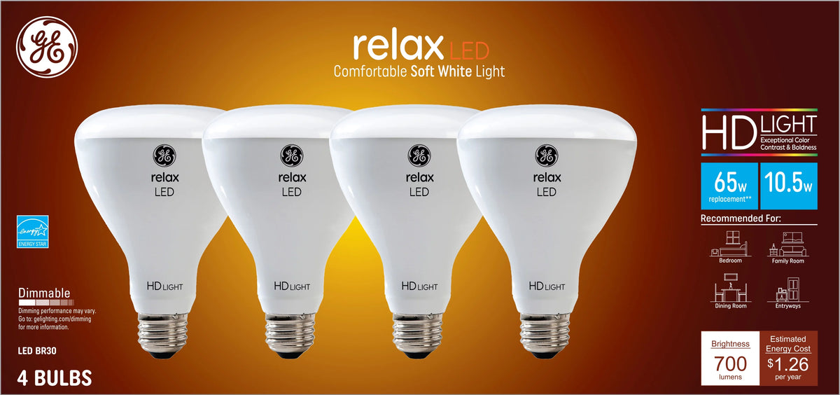 Soft White Dimmable LED Floodlights (4 Pack) E3991