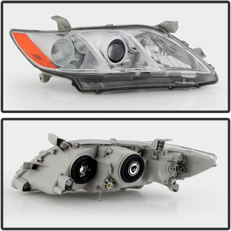 Toyota Camry Chrome Housing Projector Headlights Assembly Driver & Passenger Side U522
