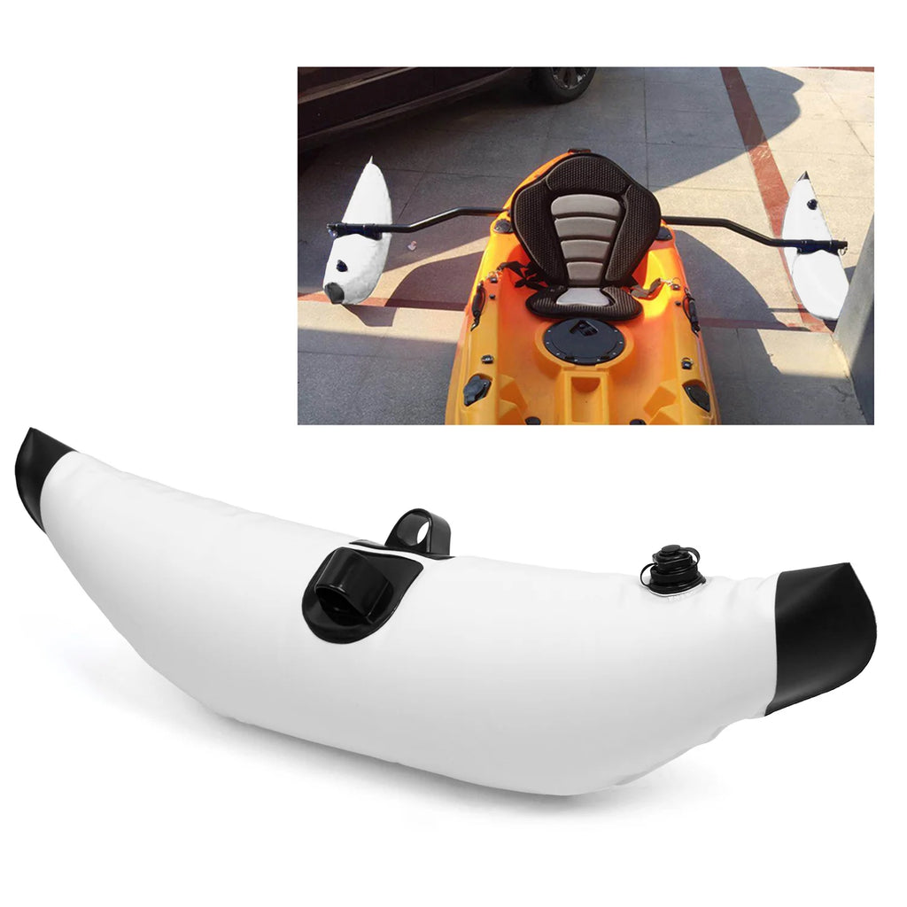 Blue/Yellow PVC Inflatable Kayak Stabilizer Float I3041
