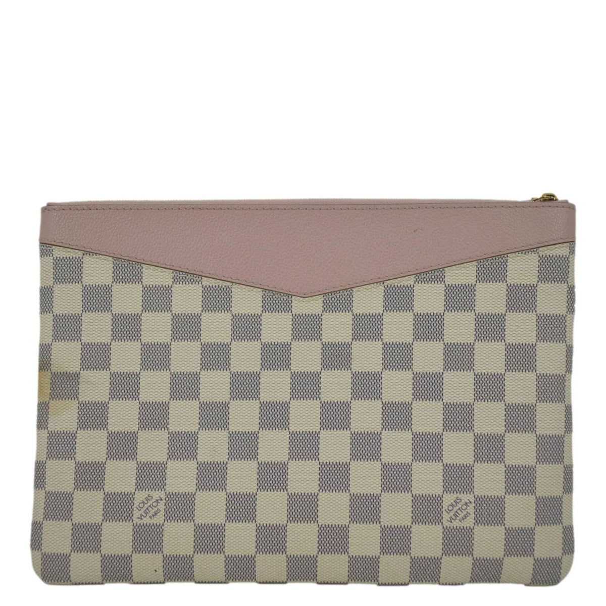 Pre-owned Damier Azur Pouch P612463