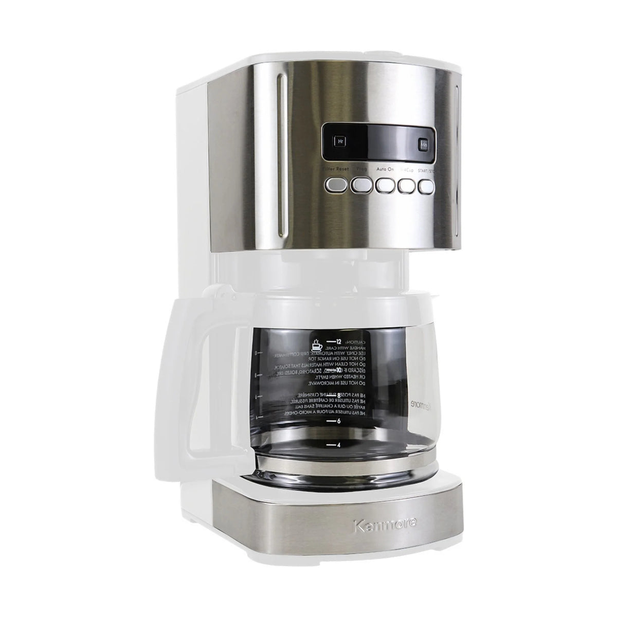 White 12-Cup Programmable Drip Coffee Maker V940856