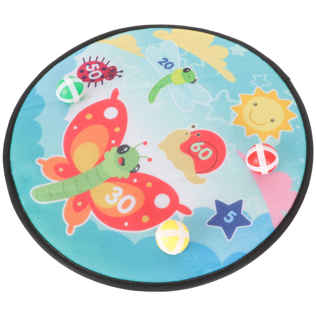 1 Set Kids Dart Board Toy with Sticky Balls L366