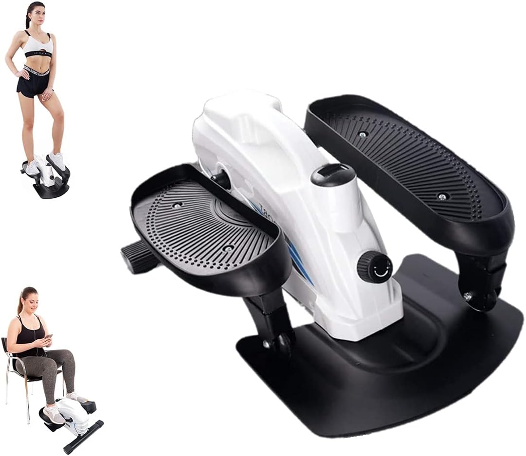 Mini Elliptical Machine Under Desk with Display Monitor and Adjustable Resistance H88514