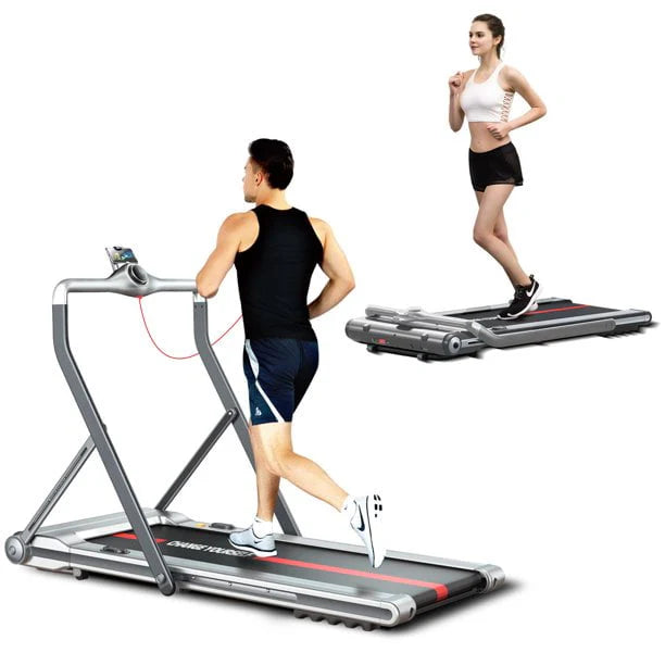 2 in 1 Folding Treadmill with 18 Wide Tread Belt L44395