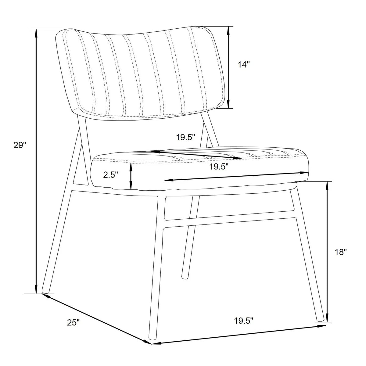 Velvet Accent Chair with Metal Frame Set of 2 D686199