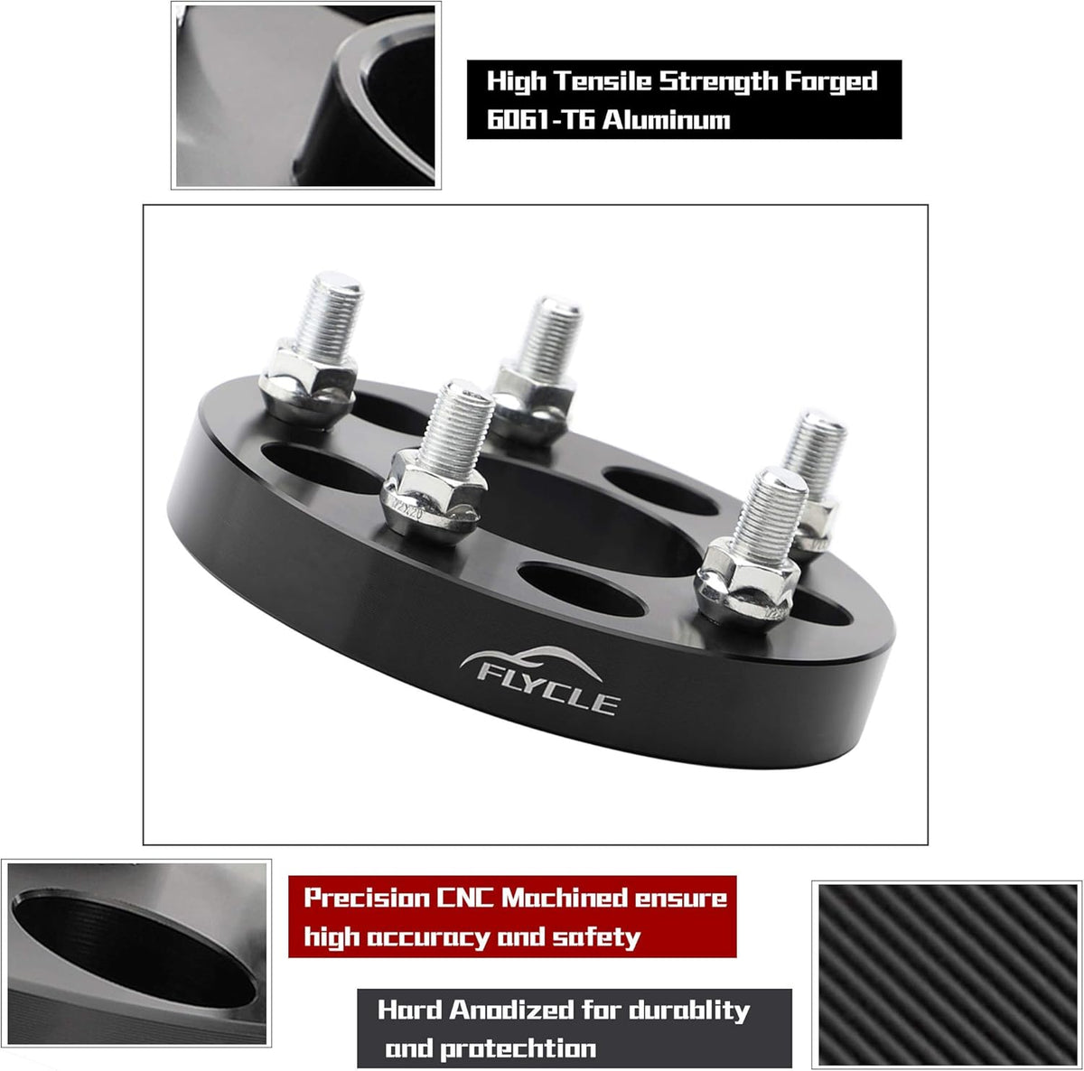 5x4.5 to 5x4.75 Wheel Adapters, 1 inch, 73mm Center Bore N736